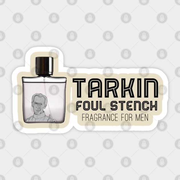 Tarkin Foul Stench Cologne (Light Shirt) Sticker by That Junkman's Shirts and more!